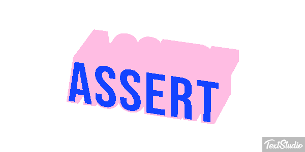 Assert Text effect