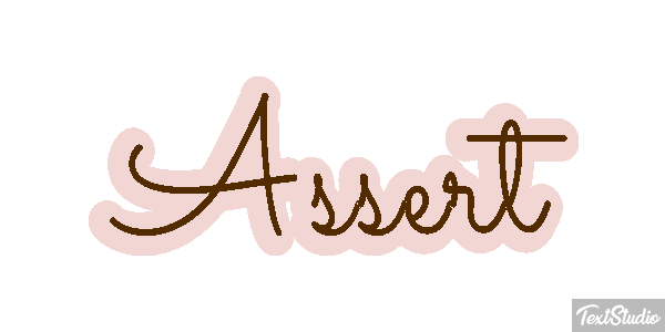 Assert Text effect