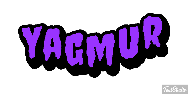 Yağmur Metin efekti
