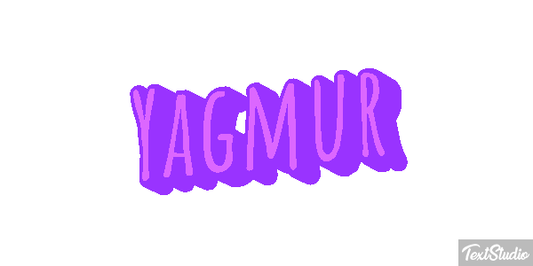 Yağmur Metin efekti