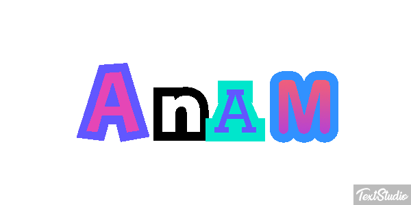 Anam Text effect