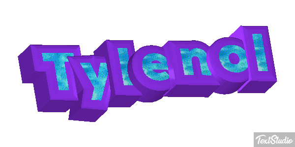 Tylenol Text effect