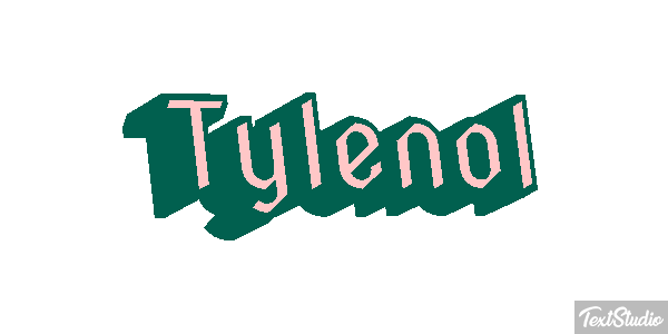 Tylenol Text effect
