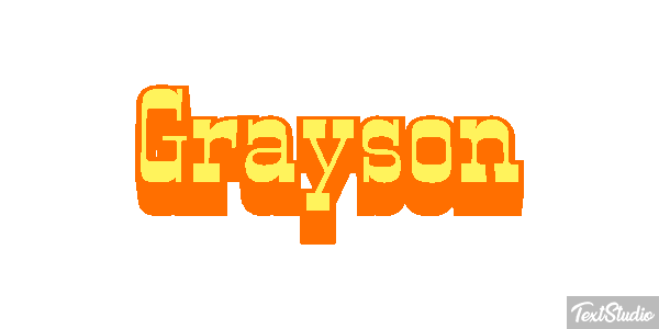 Grayson Efekt tekstowy