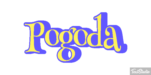 Pogoda Efeito do texto