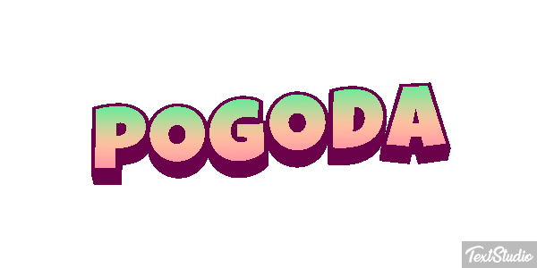 Pogoda Efeito do texto