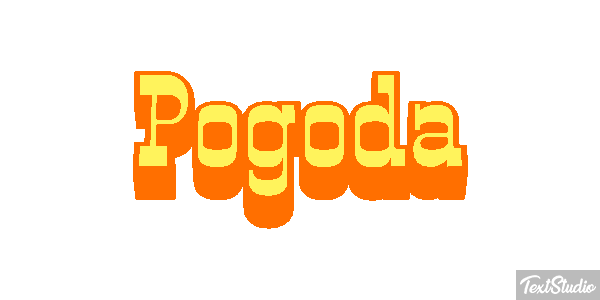 Pogoda Efeito do texto