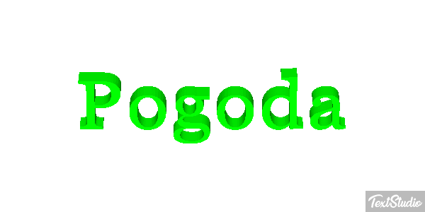 Pogoda Efeito do texto