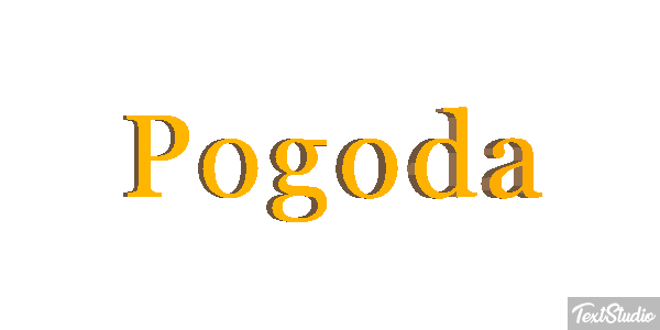Pogoda Efeito do texto