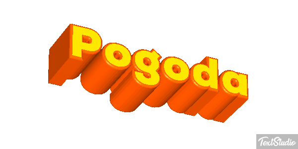 Pogoda Efeito do texto