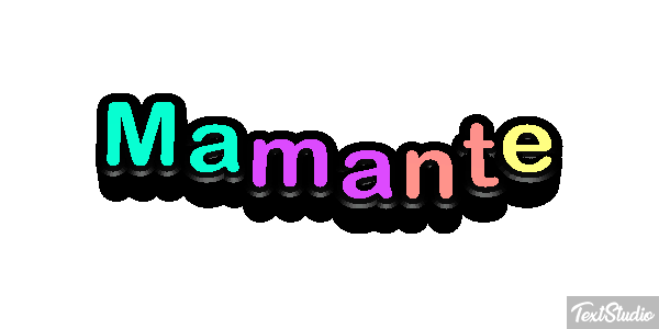 Mamante Effetto testo