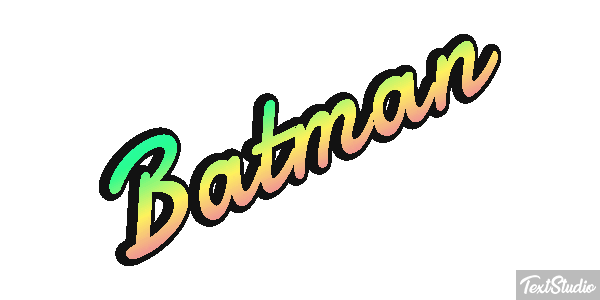 Batman Text effect