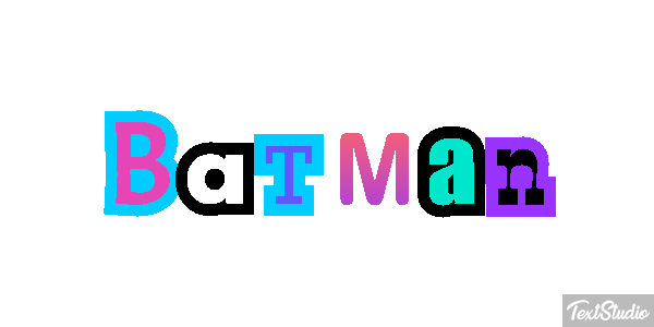 Batman Text effect
