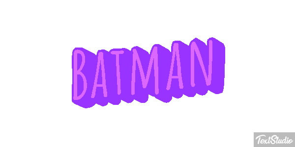 Batman Text effect
