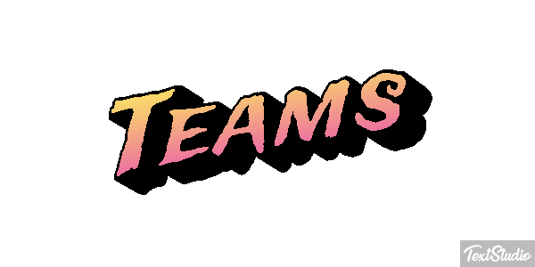 Teams Texteffekt