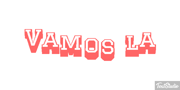 Vamos lá Tekst effect