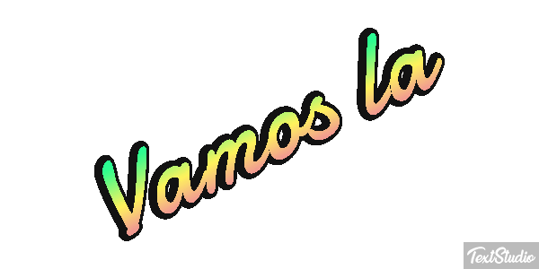 Vamos lá Tekst effect