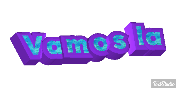 Vamos lá Tekst effect