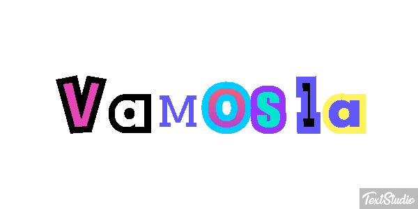 Vamos lá Tekst effect
