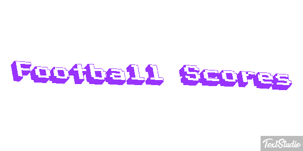 Football Scores Effetto testo