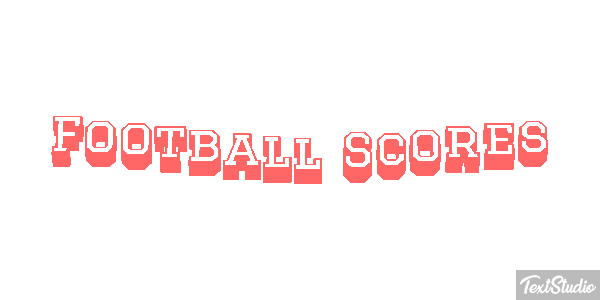 Football Scores Effetto testo