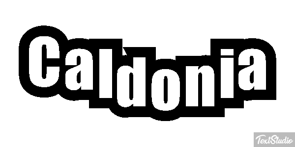 Caldonia Tekst effect