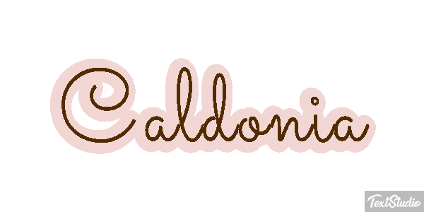 Caldonia Tekst effect