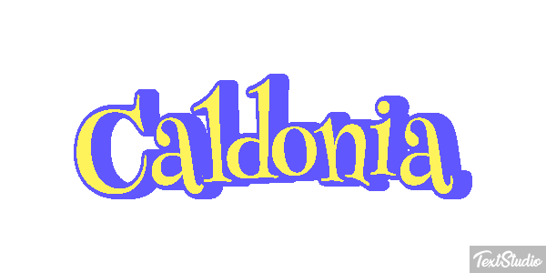 Caldonia Tekst effect
