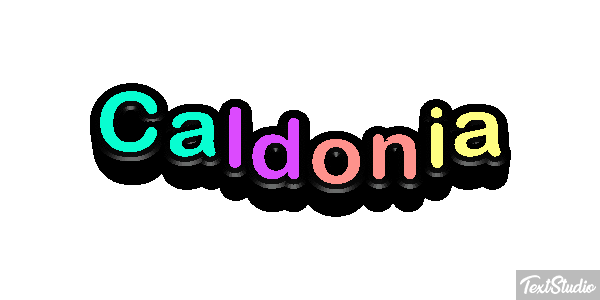 Caldonia Tekst effect