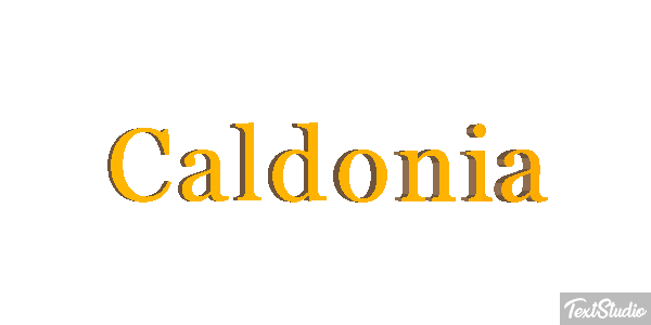 Caldonia Tekst effect