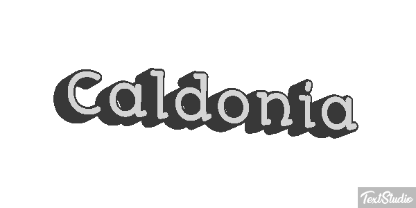 Caldonia Tekst effect
