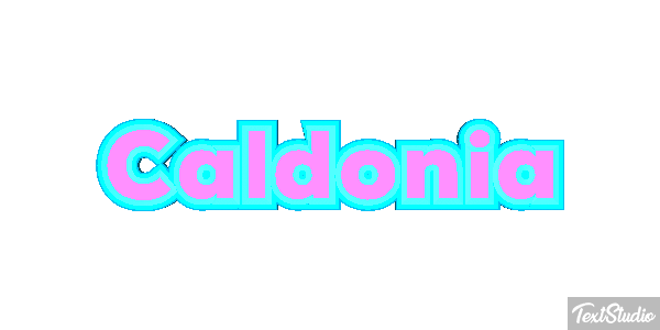 Caldonia Tekst effect