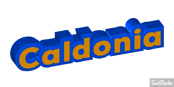 Caldonia Tekst effect