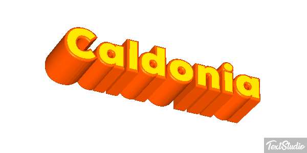 Caldonia Tekst effect