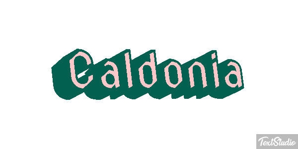 Caldonia Tekst effect