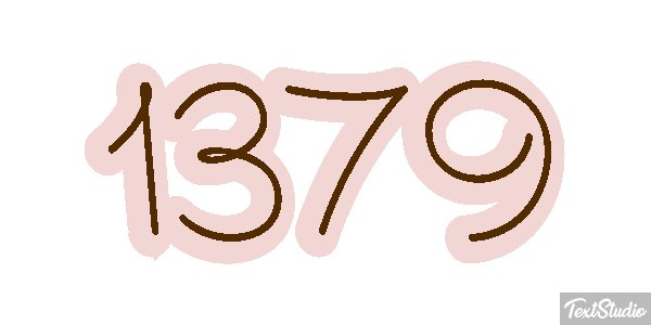 1379 Text effect