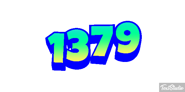 1379 Text effect