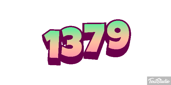 1379 Text effect