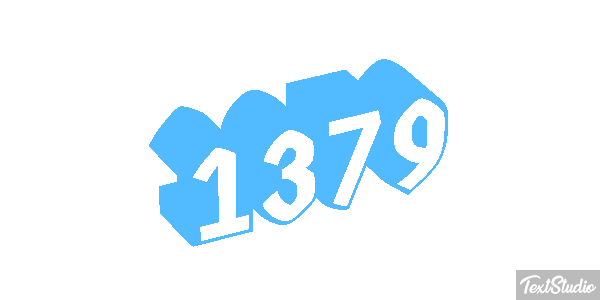1379 Text effect