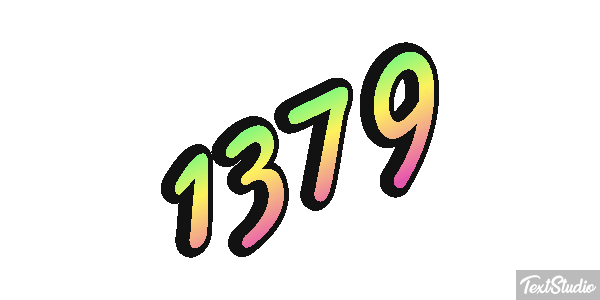 1379 Text effect