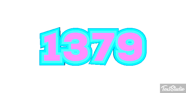 1379 Text effect