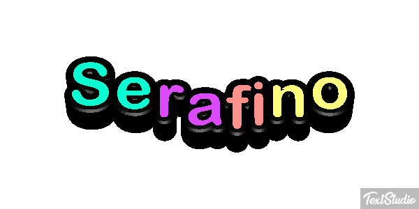 Serafino Текстовый эффект
