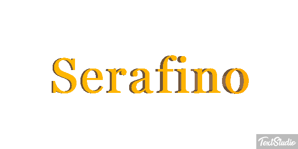 Serafino Текстовый эффект