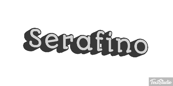 Serafino Текстовый эффект