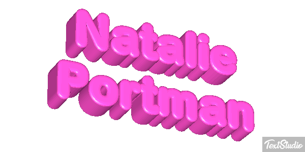 Natalie Portman テキスト効果