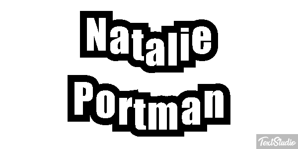 Natalie Portman テキスト効果