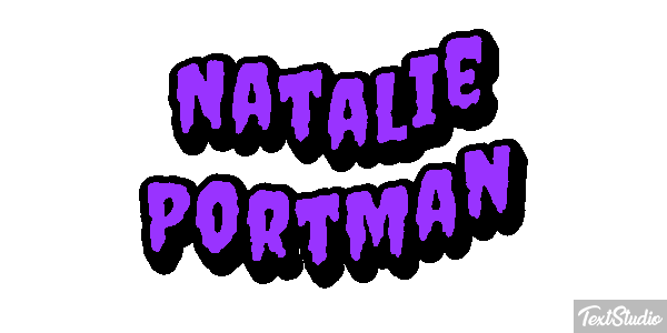 Natalie Portman テキスト効果