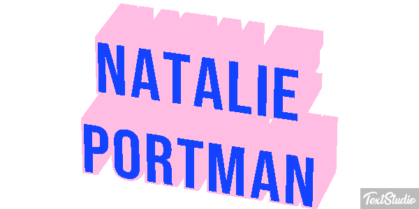Natalie Portman テキスト効果
