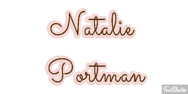 Natalie Portman テキスト効果