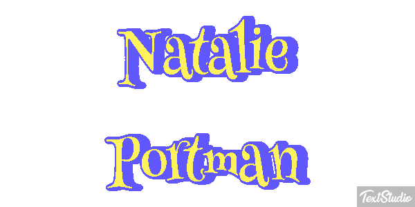 Natalie Portman テキスト効果